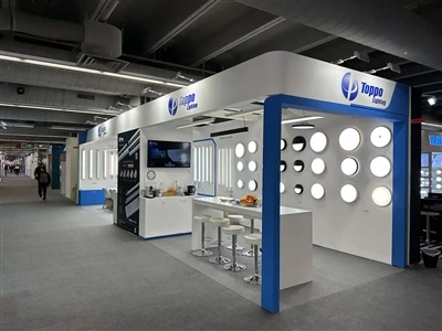 Toppo Lighting ҳалли равшании модулӣ ва такмилшавандаро дар Light + Бинои Фра...